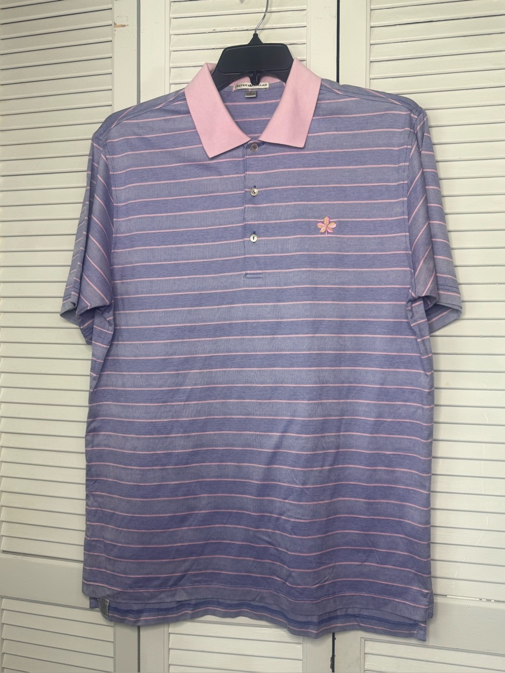 Peter Millar Summer Comfort Golf Polo Lightweight Preppy Men Shirt Large